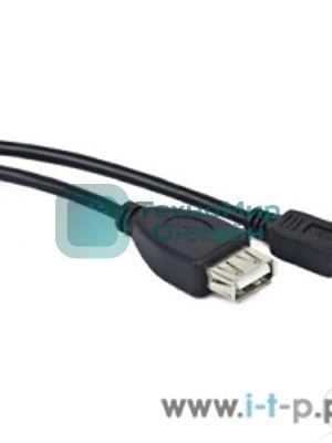 Кабель Gembird/Cablexpert AF/MicroBM, USB 2.0 OTG, 0.15м, пакет