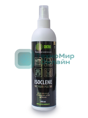 Спирт изопропиловый Cactus CS-ISOCLENE300 для очистки техники 300 мл