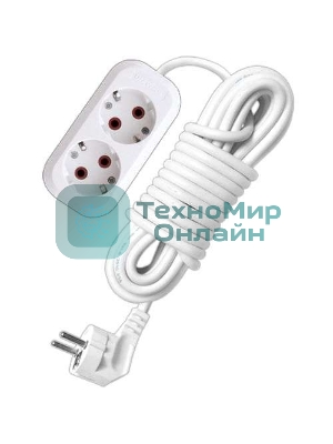 Удлинитель 2х5 м с заземл. 10А IP20 У10-553 ПВС 3х0.75 UNIVersal 553-05
