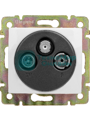 Розетка телевизионная Legrand 774435 TV-RD-SAT Valena звезда 1,5Дб 2400МГц (белая)