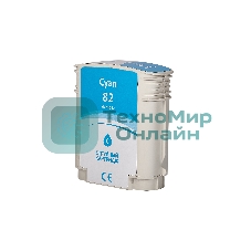 Картридж струйный Sakura C4911A (№82 Cyan) для HP, голубой, 72 мл.