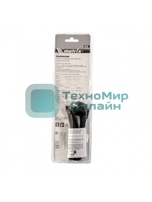 Паяльник Matrix, пл.ABS, класс защиты 1, индикатор,медный наконеч. с долговеч. покрытием, 220В, 60W