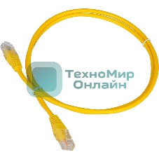 Патч-корд LANMASTER TWT-45-45-0.3-YL UTP RJ-45 вил.-вилка RJ-45 cat.5e 0.3м желтый ПВХ (уп.:1шт)