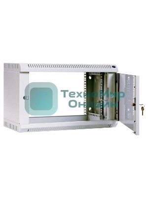 Шкаф телеком. настен, 6U, 600x650 дверь стекло (ШРН-6.650) (1 коробка)