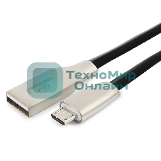 Кабель USB2.0 Cablexpert CC-G-mUSB01Bk-1.8M, AM/microB, серия Gold, длина 1.8м, черный, блистер