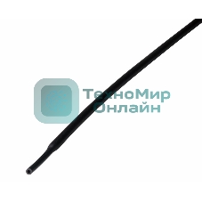 Трубка термоусадочная 1.0/0.5 1м черный Rexant 20-1006