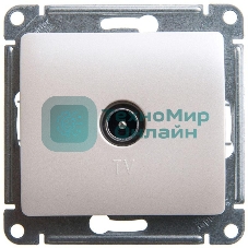 Механизм розетки TV 1-м Glossa 1DB перламутр SchE GSL000691