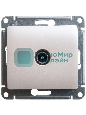 Механизм розетки TV 1-м Glossa 1DB перламутр SchE GSL000691