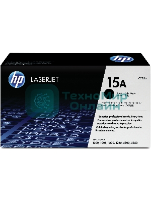 Картридж лазерный HP C7115A черный LJ 1000W/1200/1220/3300, (2500 стр.)