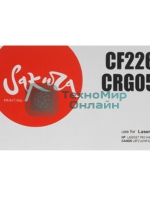 Картридж Sakura CF226A/052 для HP и Canon, черный, 3 100 к.
