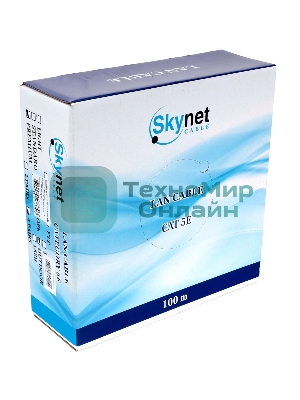 Кабель SkyNet Premium FTP outdoor 4x2x0,51 на тросу, медный, FLUKE TEST, кат.5e, однож., 100 м, box, черный
