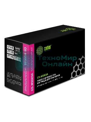 Картридж лазерный Cactus CS-W2003A пурпурный (6000стр.) для HP CLJ Ent M751