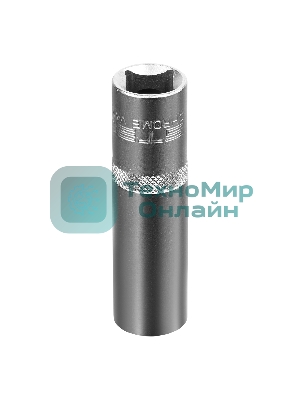 Головка торцевая удлиненная Stels 16 мм, 6-гранная, CrV, под квадрат 1/2