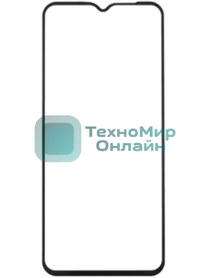 Защитное стекло для экрана DF rmColor-11 черный для Realme C15 прозрачная 1шт. (DF RMCOLOR-11 (BLACK))