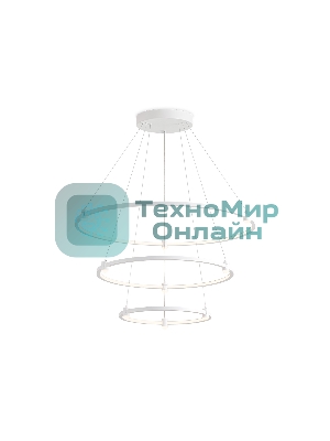 Подвесной светодиодный светильник Ambrella light FL5511/3+9 WH белый 90W 3000K/4200K/6400K D800/600/400*1300 (без ПДУ)