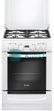 Плита комбинированная Gefest ПГЭ 6102-03 белый, конфорок 4 газовых, духовка 55 л, 60 см x 85 см x 60 см