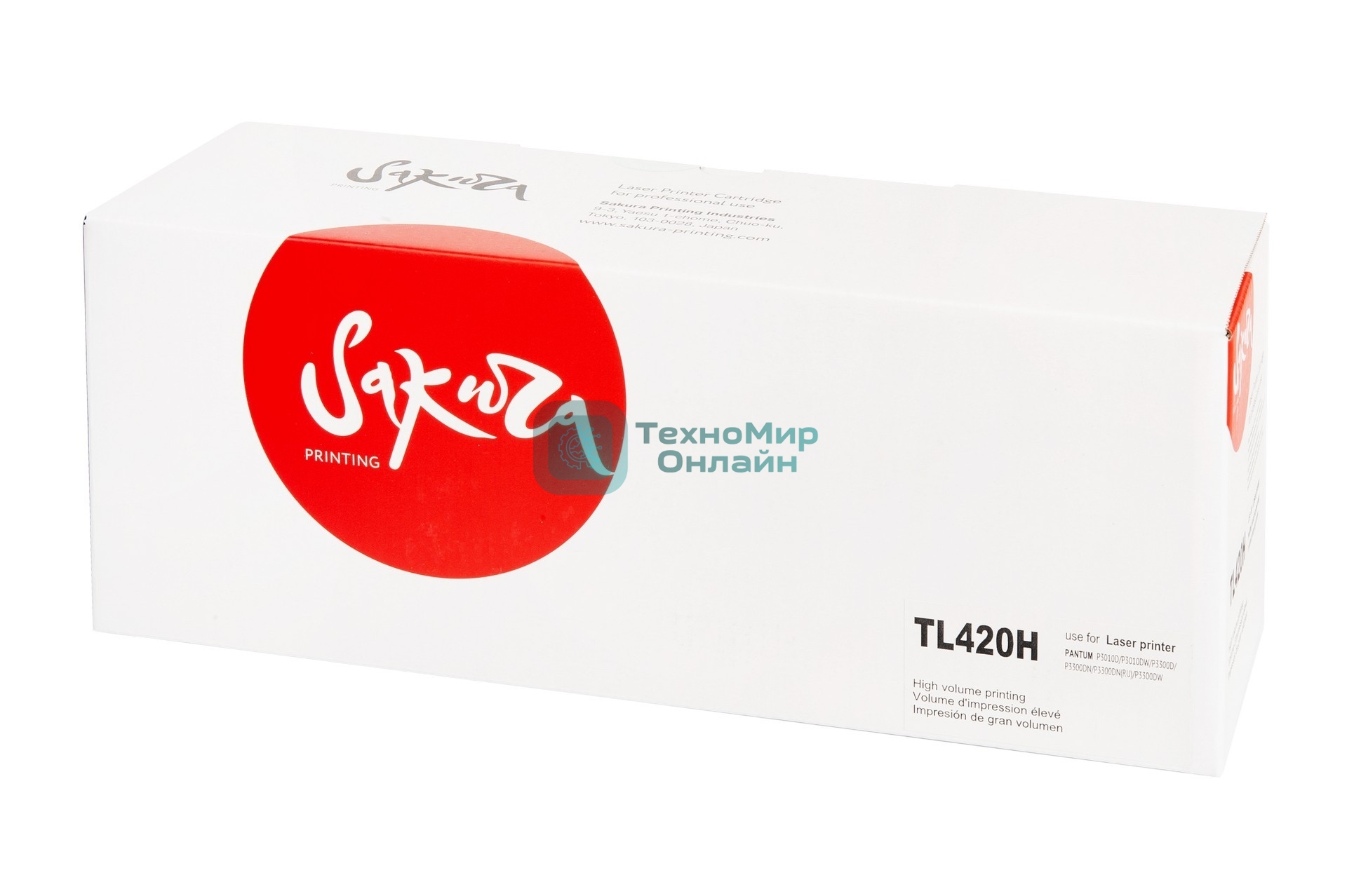 Картридж Sakura TL420H для Pantum P3300, P3010, M6700/M6800, M7100, M7200, M7300, черный, 3 000 к.