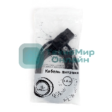Кабель питания Cablexpert PC-189-1-1, 1.8м, C14- C19, 3x1кв.мм, черный, с заземлением