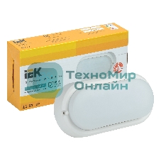 Светильник светодиодный ДПО 4012 12Вт 4000К IP54 овал бел. IEK LDPO0-4012-12-4000-K01