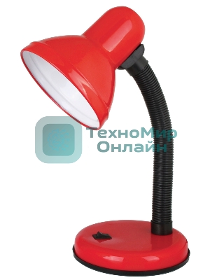 Светильник UF-301 С04 настол. 230В 60Вт красн. Ultraflash 12358