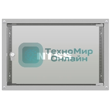 Шкаф коммутационный NTSS LIME (NTSS-WL6U5545GS) настенный 6U 550x450 мм пер. дв. стекл несъемн. бок. пан. 30 кг серый 110 град.
