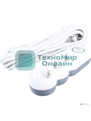 Удлинитель IEK У03В 3 места 2P+PE/5м 3х1,5 мм2 16А/250В UNO