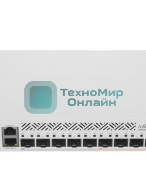 Коммутатор MikroTik Cloud Router Switch CRS310-1G-5S-4S+IN with 800 MHz CPU, 256 MB RAM, 4xSFP+, 5xSFP cages, 1xGbit LAN port, RouterOS L5, desktop case, rackmount ears, PSU