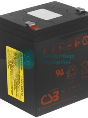 Батарея CSB HR 1221W (12V, 5Ah) F2