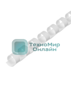 Пластиковые пружины для переплета 10 мм белые 100 шт. Гелеос (BCA4-10W)