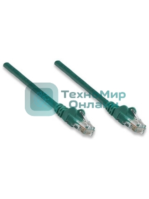 Коммутационный шнур ExeGate EX258672RUS Патч-корд UTP cat.5e, 1м ExeGate зеленый