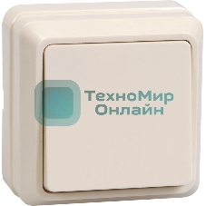 Выключатель 1-кл. ОП ОКТАВА 10А IP20 ВС20-1-0-ОКм крем. IEK EVO10-K33-10-DC