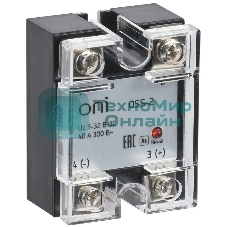 Реле твердотельное OSS-2 40А 380В AC 3-32В DC ONI OSS-2-3-40-B