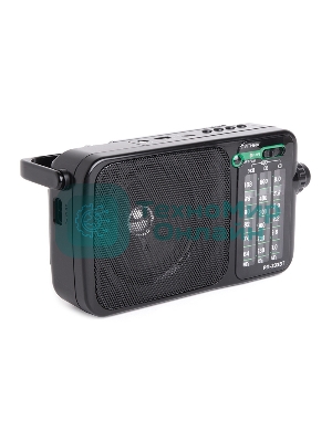 Радиоприемник портативный Сигнал РП-233BT черный USB microSD