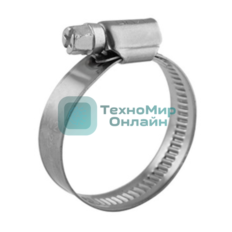 Хомут червячный Rexant 20-32/9-0,6 мм, нержавеющая сталь W2, (50 шт/уп)