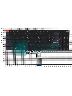 Клавиатура для ноутбука Asus VivoBook PRO 16 M7600QA черная