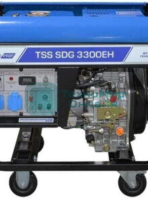 Электрогенератор дизельный ТСС SDG 3300EH, 3.3 кВт, 85 дБ, 78 кг