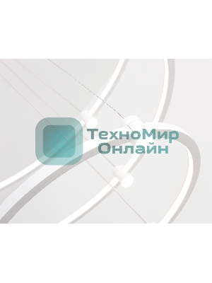 Подвесной светодиодный светильник Ambrella light FL5511/3+9 WH белый 90W 3000K/4200K/6400K D800/600/400*1300 (без ПДУ)