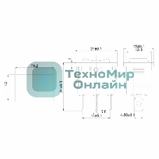 Выключатель клавишный Rexant 250V 6А (3с) ON-OFF-ON красный с нейтралью Mini