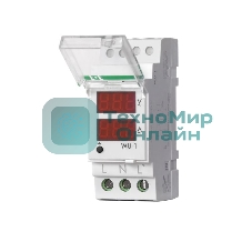 Указатель напряжения и тока WU-1 (однофазный; 0.5-63А 24-250В 40-60Гц 2 модуля; монтаж на DIN-рейке) F&F EA04.011.007