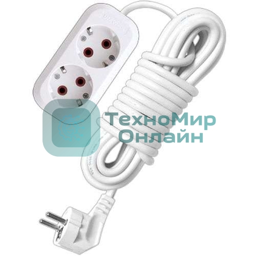 Удлинитель 2х3 м с заземл. 10А IP20 У10-553 ПВС 3х0.75 UNIVersal 553-03