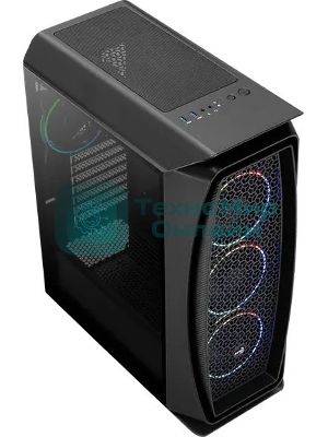 Компьютерный корпус Aerocool/Formula Aero One Eclipse-G-BK-v1 черный без БП ATX 4x120мм 2xUSB 3.0 audio
