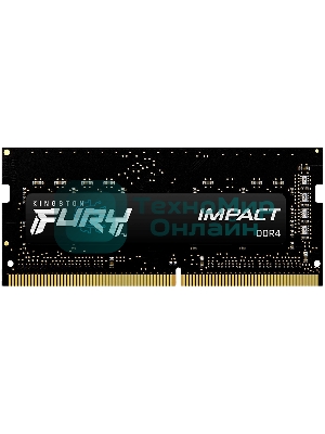 Оперативная память Kingston Fury Impact, DDR4, 32GB (1x32GB), 3200MHz, CL20, SO-DIMM