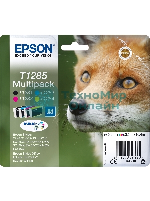 Картридж струйный Epson T1285 C13T12854012 4цв. набор карт. для Epson S22/SX125
