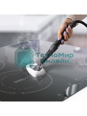 Универсальный пароочиститель Endever Odyssey Q-443, черный/синий, 900 Вт, 3.5 бар, 28 г/мин