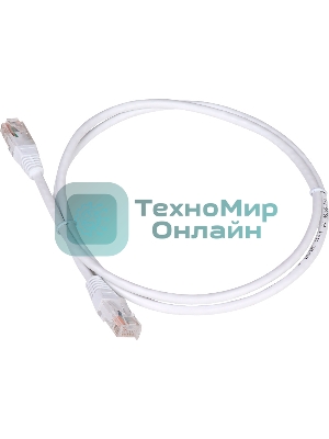 Патч-корд LANMASTER TWT UTP cat.5e, с заливными колпачками, 15.0 м, белый
