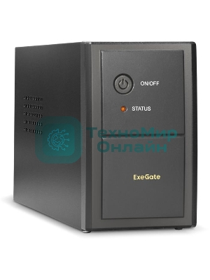 Источник бесперебойного питания ExeGate EP244541RUS Power Back BNB-400 400VA, черный, 2 евророзетки