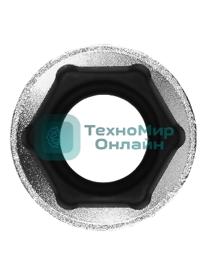 Головка торцевая удлиненная Stels 16 мм, 6-гранная, CrV, под квадрат 1/2