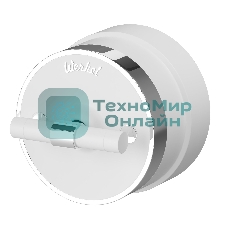 Переключатель одноклавишный Werkel Vintage (белый матовый/хром) W5812050