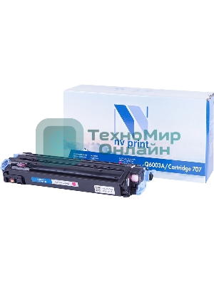 Картридж лазерный NVPrint совместимый HP Q6003A/Can707 Magenta для LJ Color CM1015MFP/1017MFP/1600/2600N (2000k)