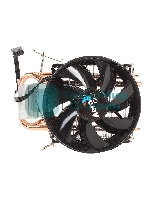 Кулер для процессора AeroCool/Formula Verkho 2 серебристый, 90 мм, алюминий/медь, 2000 об/мин, 25 дБ, 4 pin, 110 Вт, 125 мм